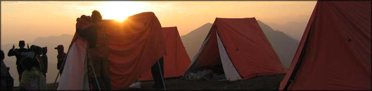 Camping spot in Sirkot, Andhi Khola valley